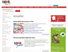 Tablet Screenshot of esperanto-france.org